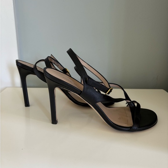 Stuart Weitzman Align Heeled Sandals in Black Size 6.5 - Picture 6 of 8